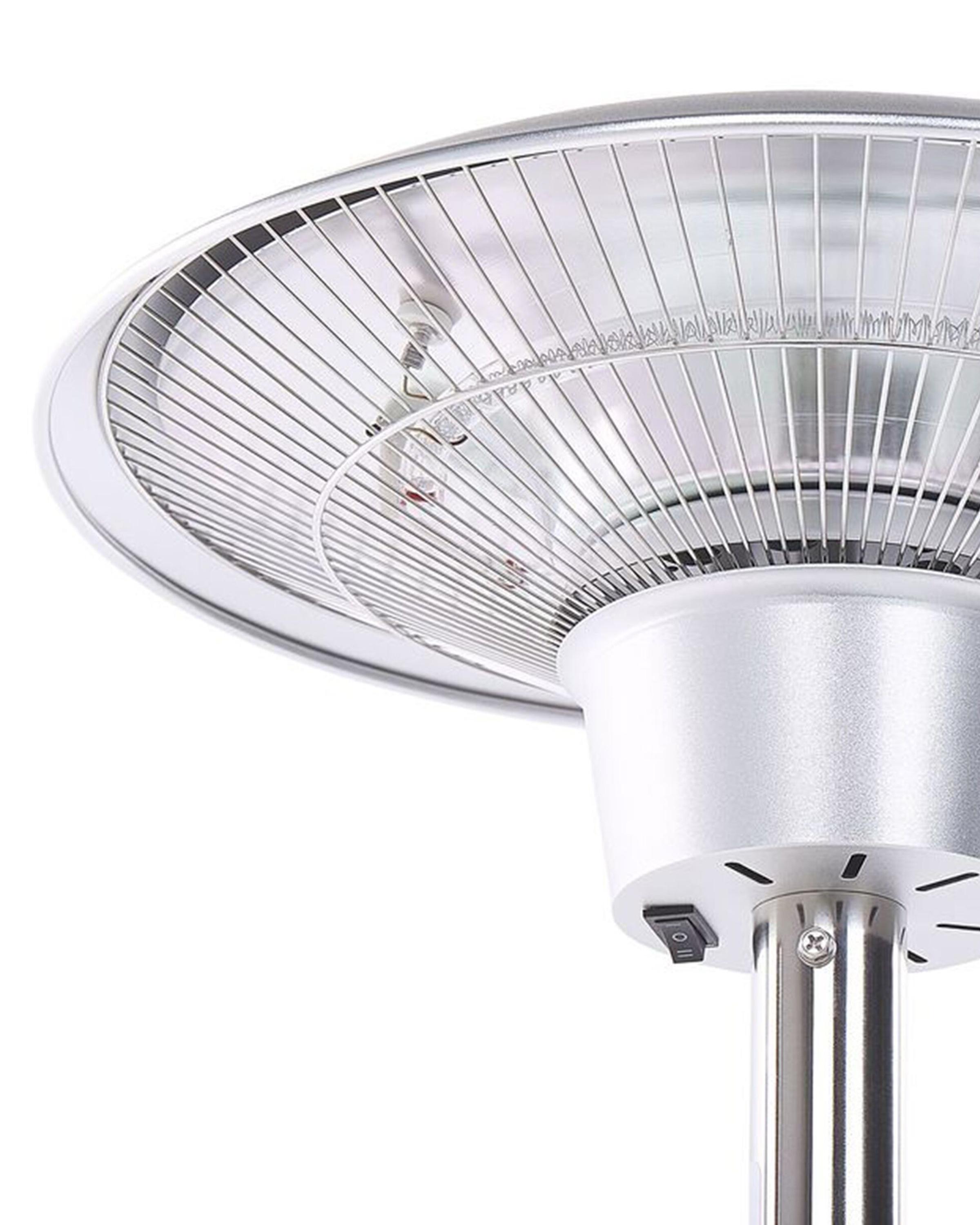 Vrijstaande infrarood terrasverwarming ASKJA 1500 W Zilver