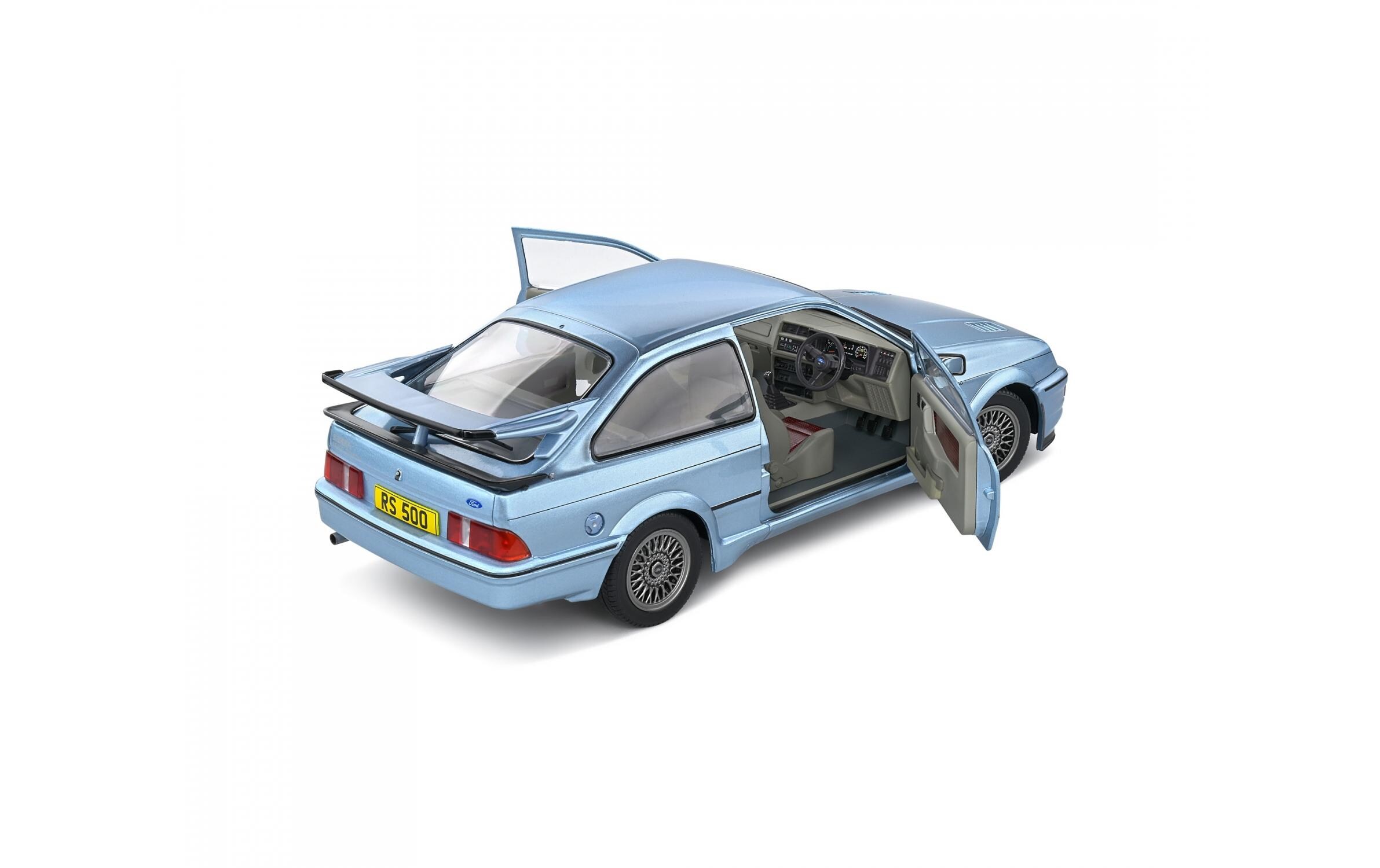 Sportwagen Ford Sierra RS500 Blau, 1:18Detailgetreues Modellauto für Sammler im Massstab 1:18