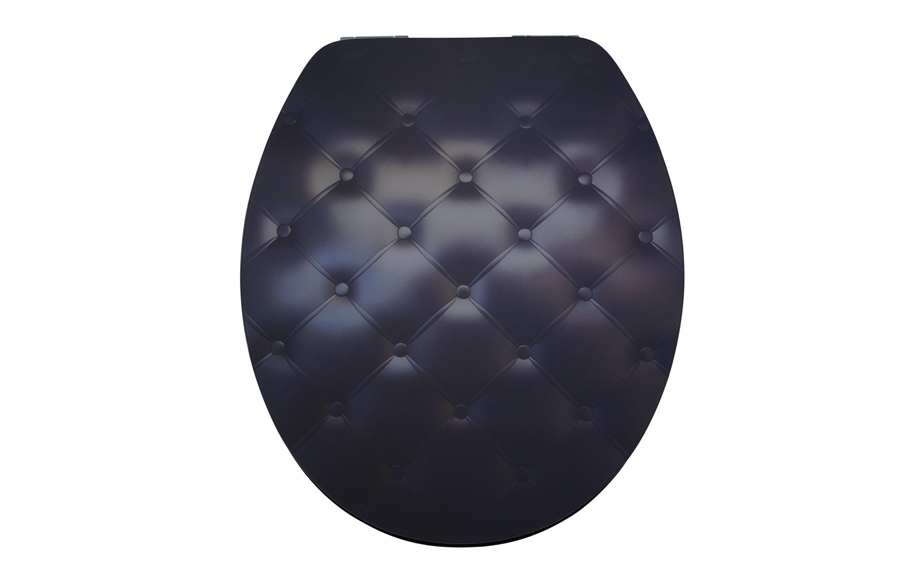 Toilettensitz Lyon Black Sofa Absenkautomatik, SchwarzToilettensitz