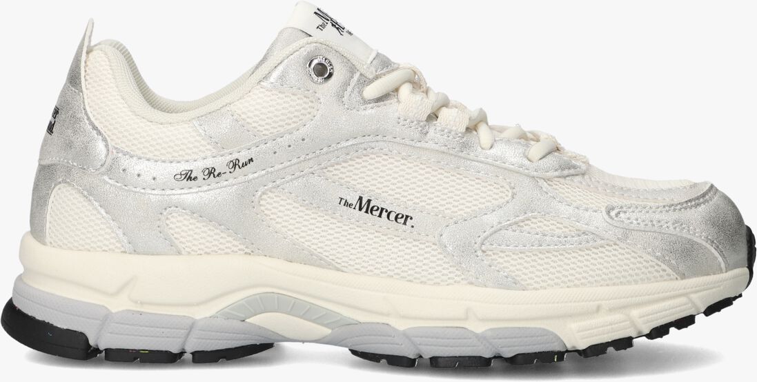 zilveren mercer amsterdam lage sneakers the re-run metallic