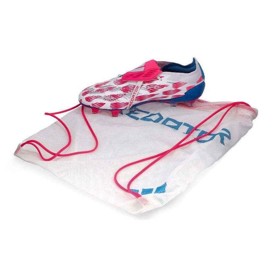 adidas Predator Elite Fold-over Tongue FG Reemergence - Blanc/Bleu/Rose