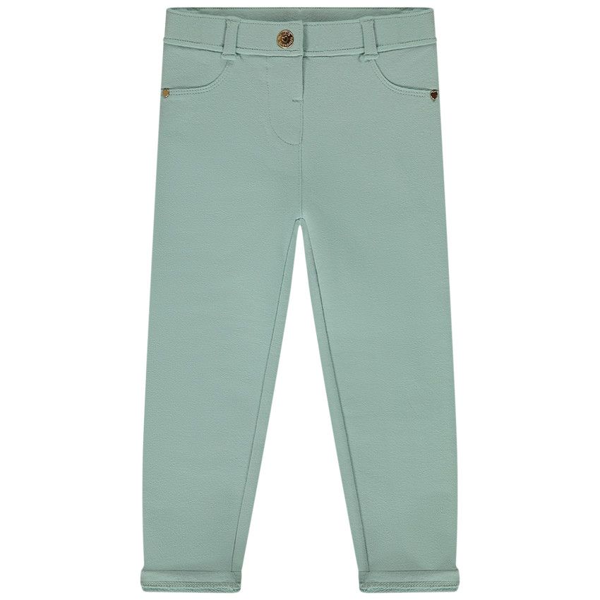 Jegging uni pour bébé fille - Vert