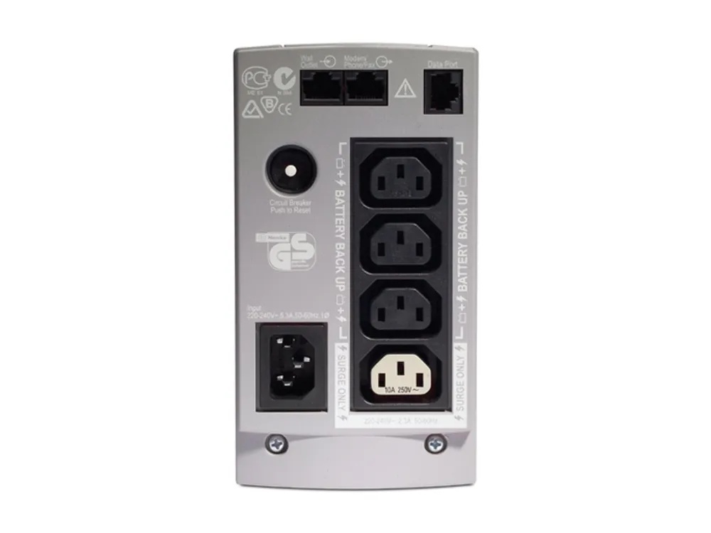 APC Back-UPS CS 350 - UPS - AC 230 V - 210 Watt - 350 VA - RS-232, USB - output-stikforbindelser: 4 - beige