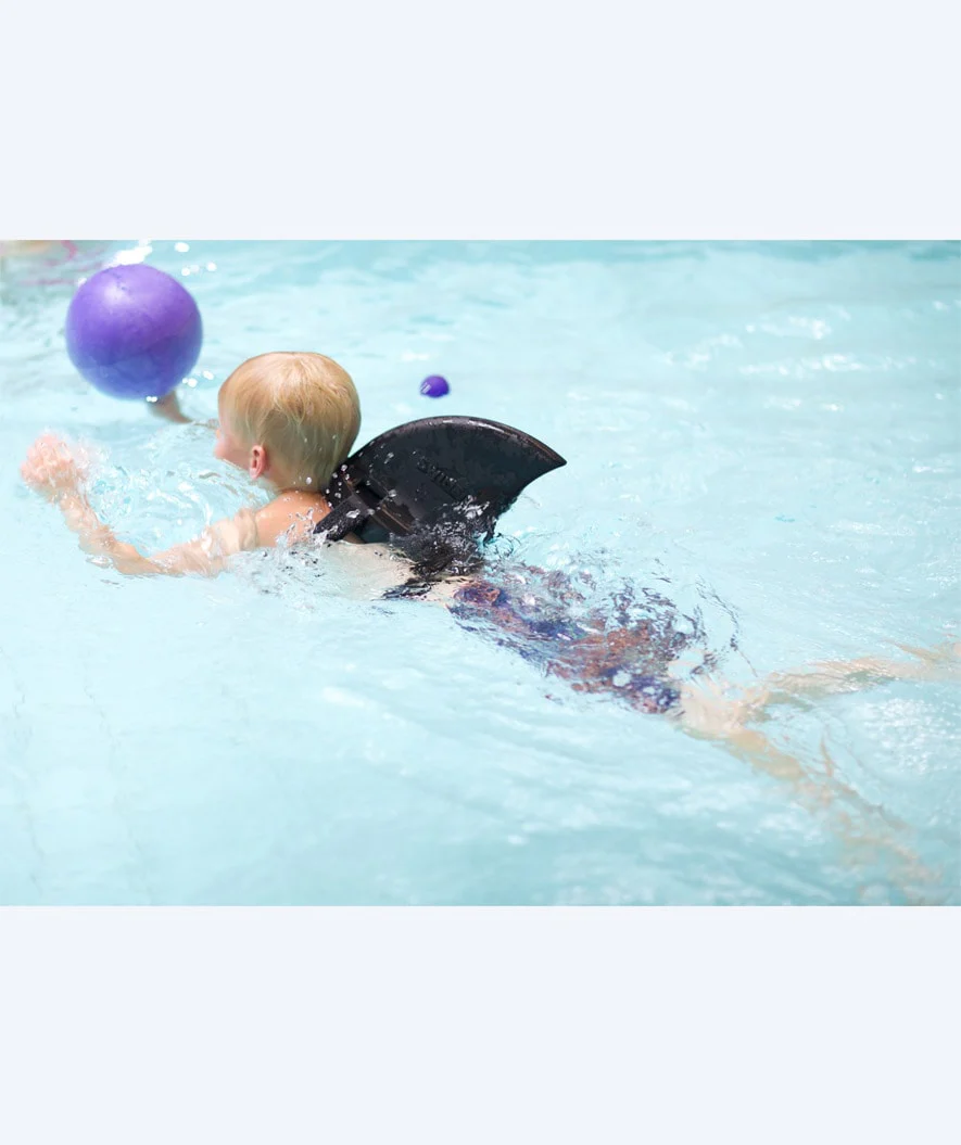 Swimfin hajfinne - Antracitgrå/sort