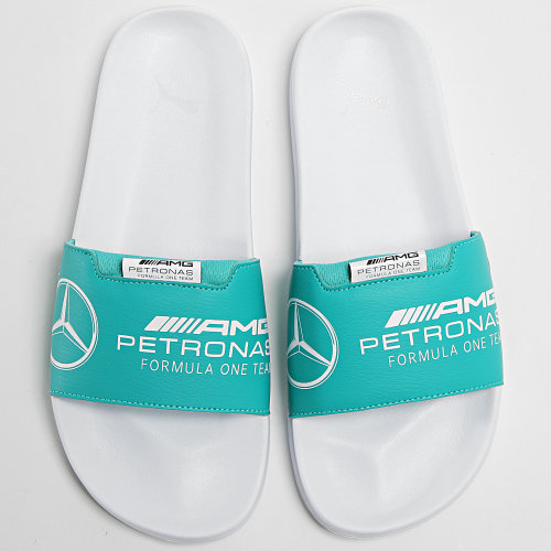 Claquettes Leadcat 2 Mercedes AMG Spectra Green Puma White