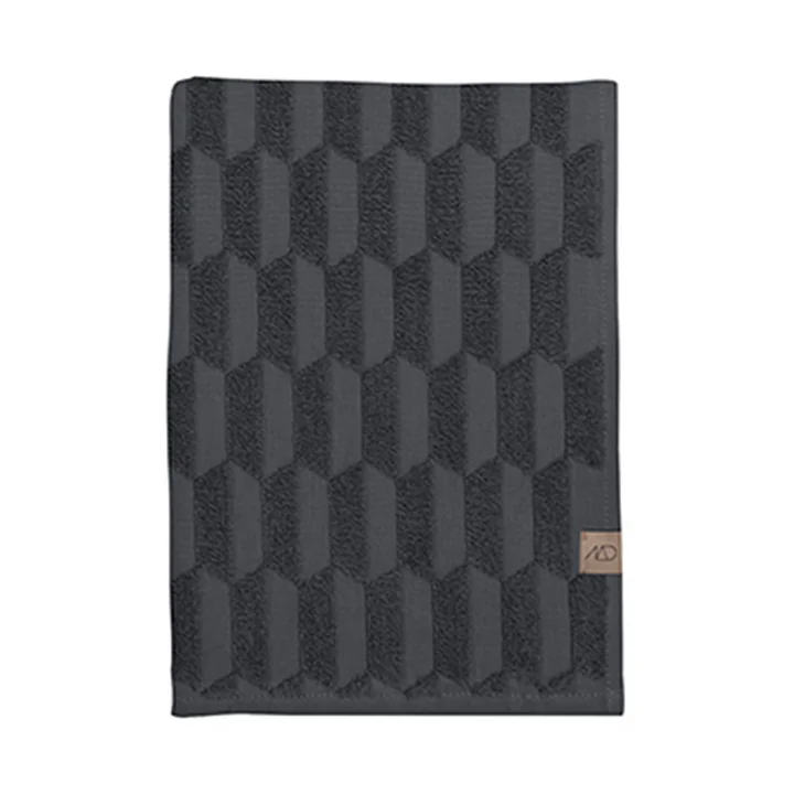 Mette Ditmer - Geo Handtuch 50 x 95 cm, anthrazit