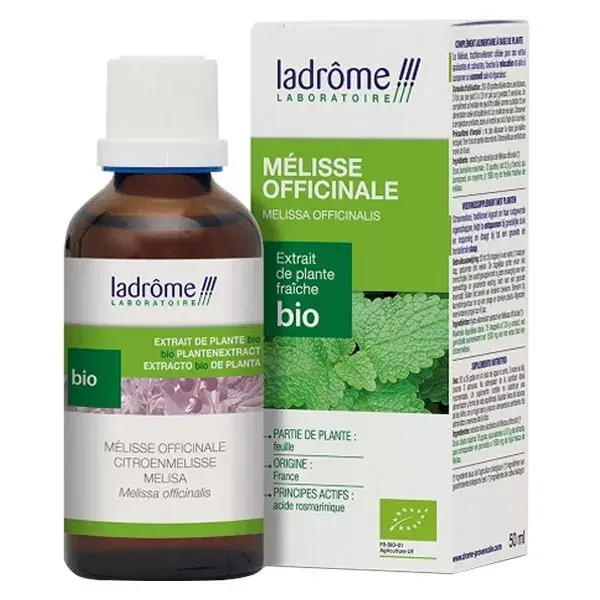Extrato orgânico de erva-cidreira Ladrome, 50ml