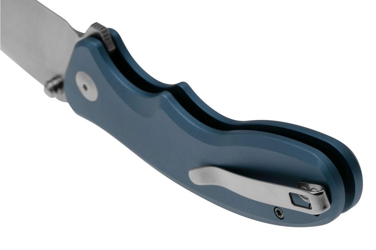 SENCUT Cybrix S23098A-4 Satin 9Cr18MoV, Blue Aluminium zakmes