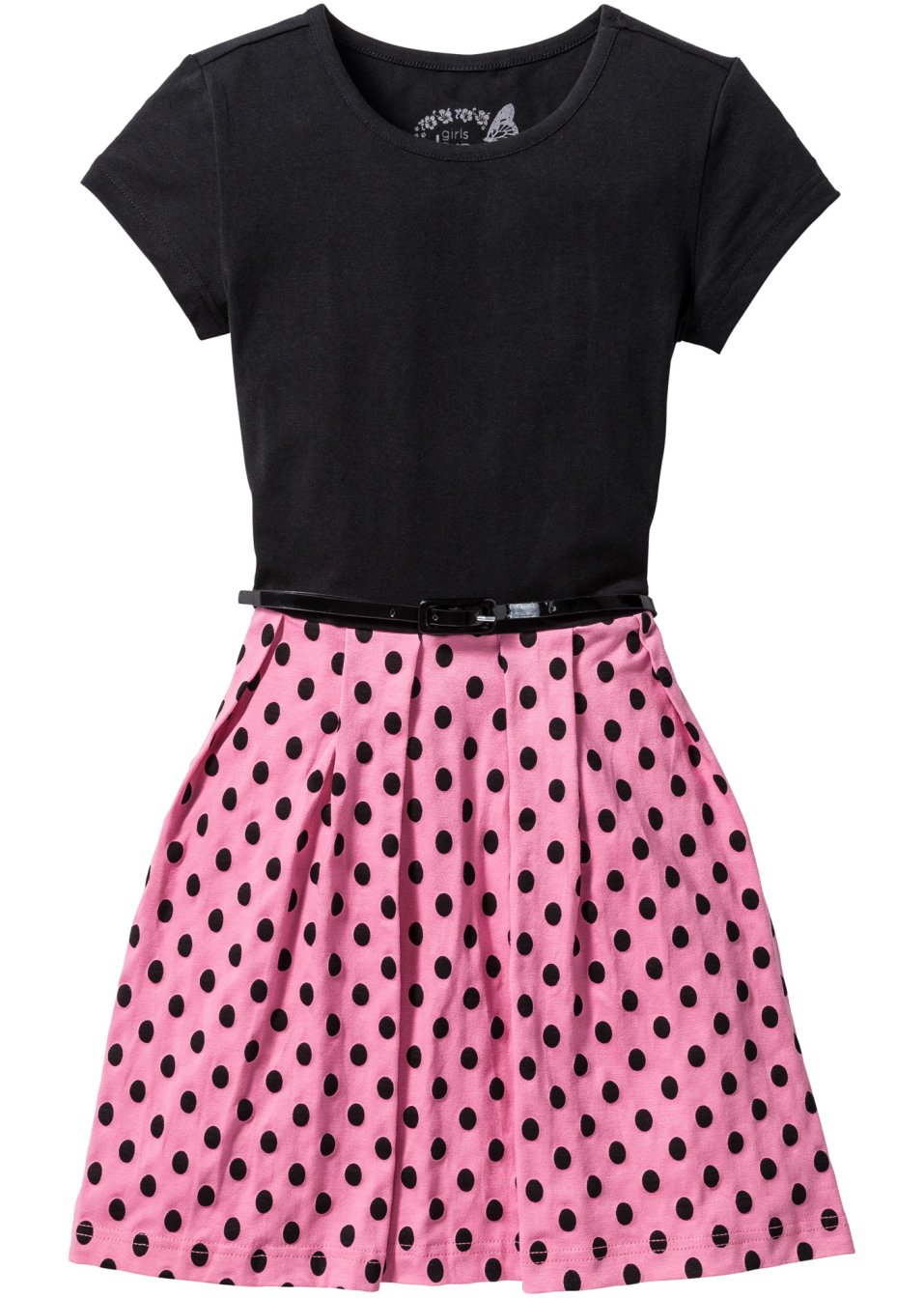 Robe fille avec ceinture