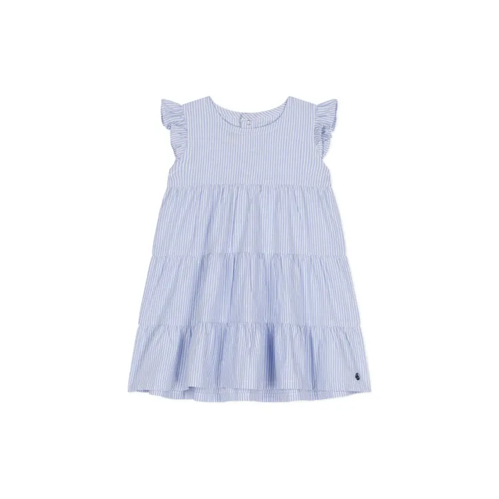 Petit Bateau Robe Mence Popeline | Bleu