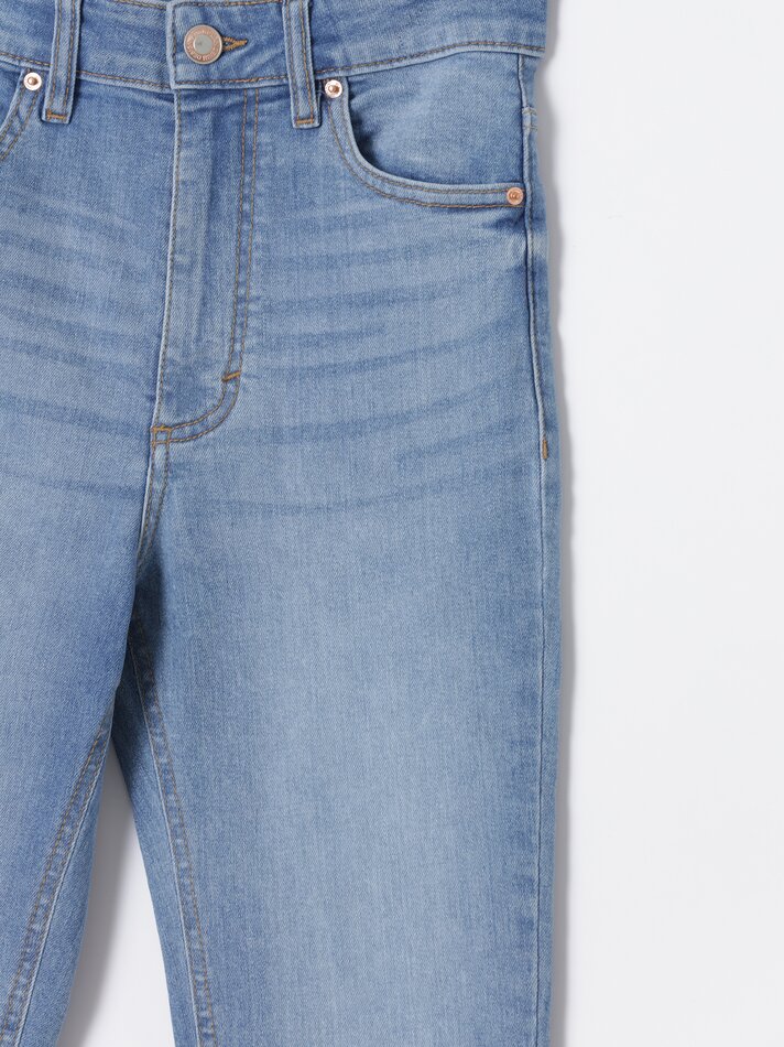 Calça jeans skinny de cintura alta - Índigo
