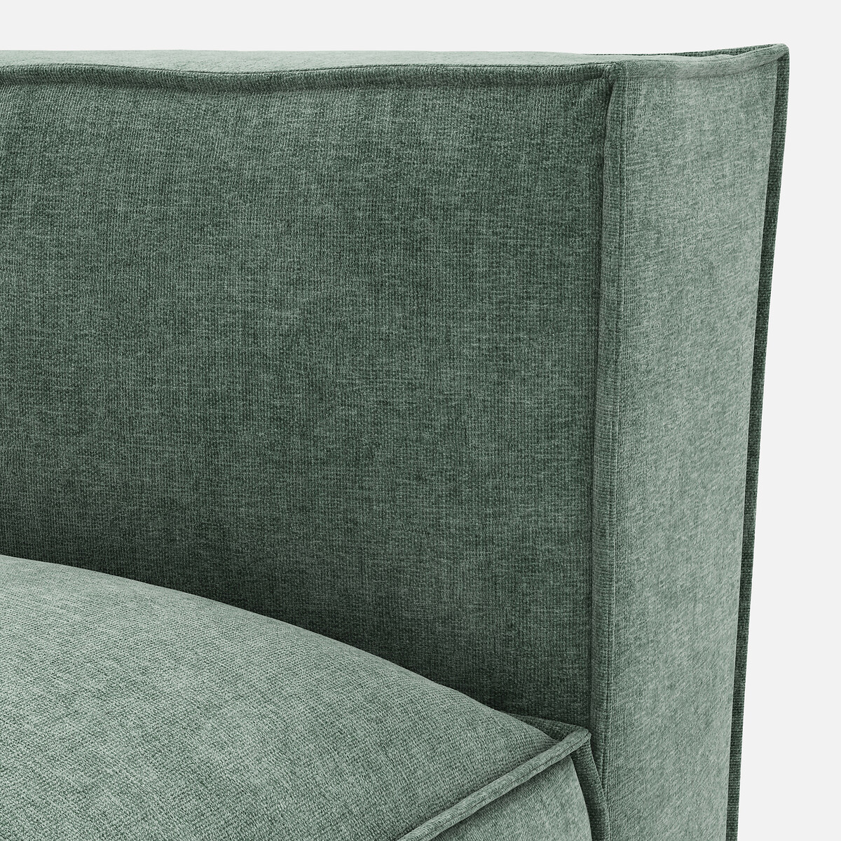 LA REDOUTE INTERIEURS<br>Sofá lounge esquerda, veludo texturizado, Seven