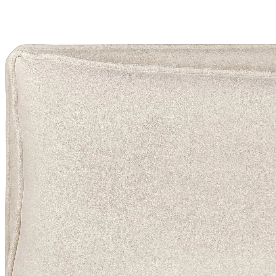BAJONNA - Bed met opbergruimte - Lichtbeige - 180 x 200 cm - Polyester