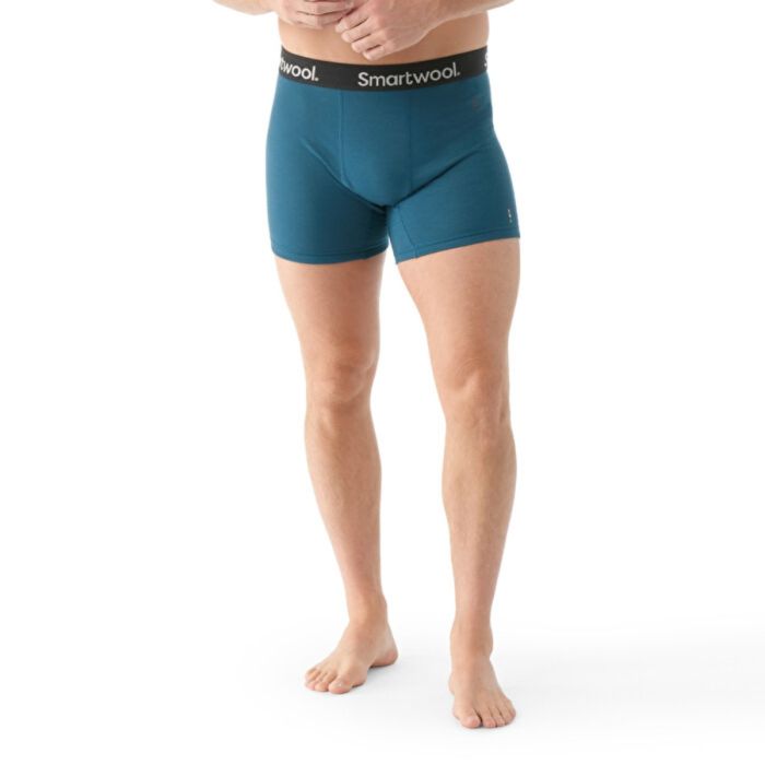 Smartwool Herre Undertøj og basislag Boxer Brief Boxed Wool Blå