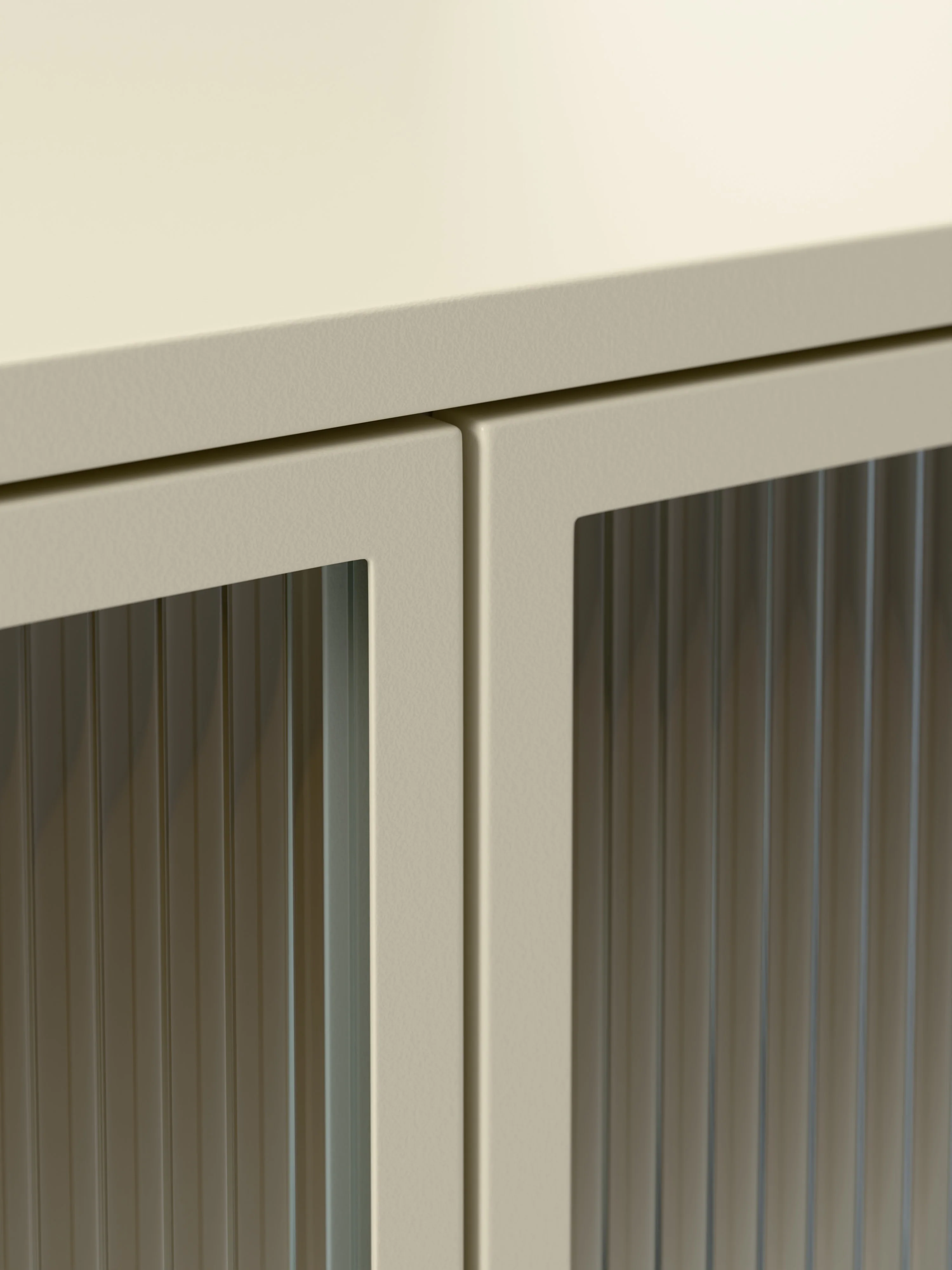 Metalen dressoir Robyn met glazen front