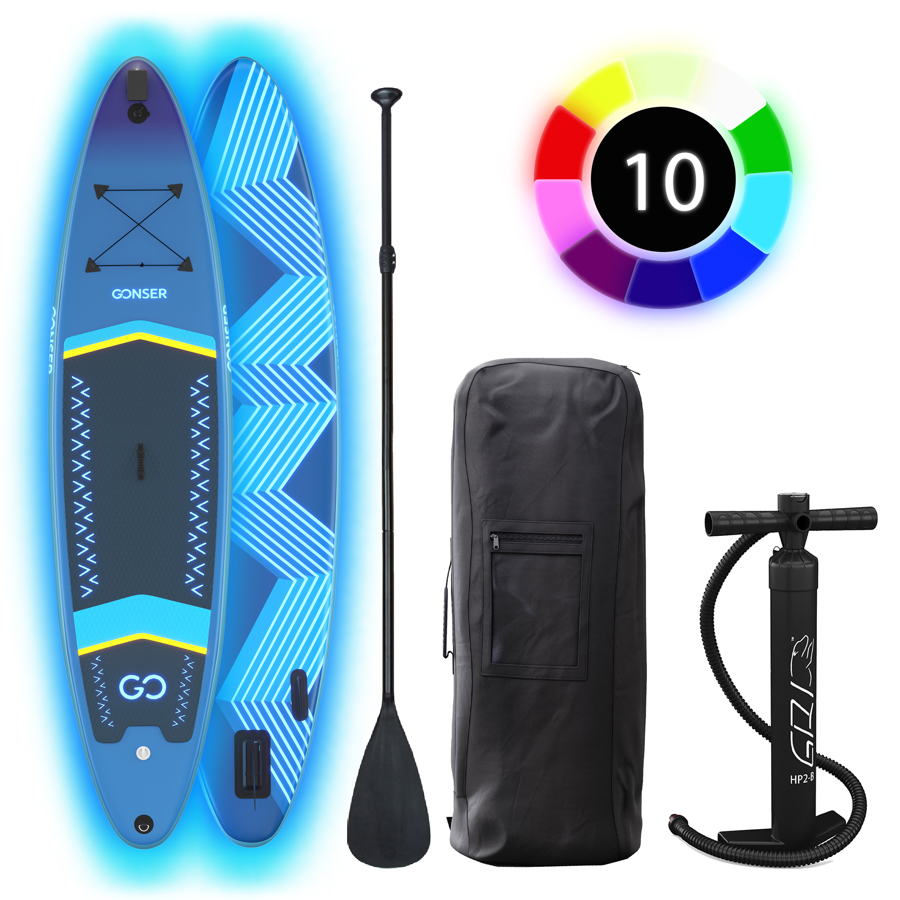 LED Stand Up Paddle ASTRAL 360 cm