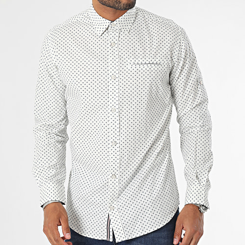 Chemise Manches Longues Detail Blanc