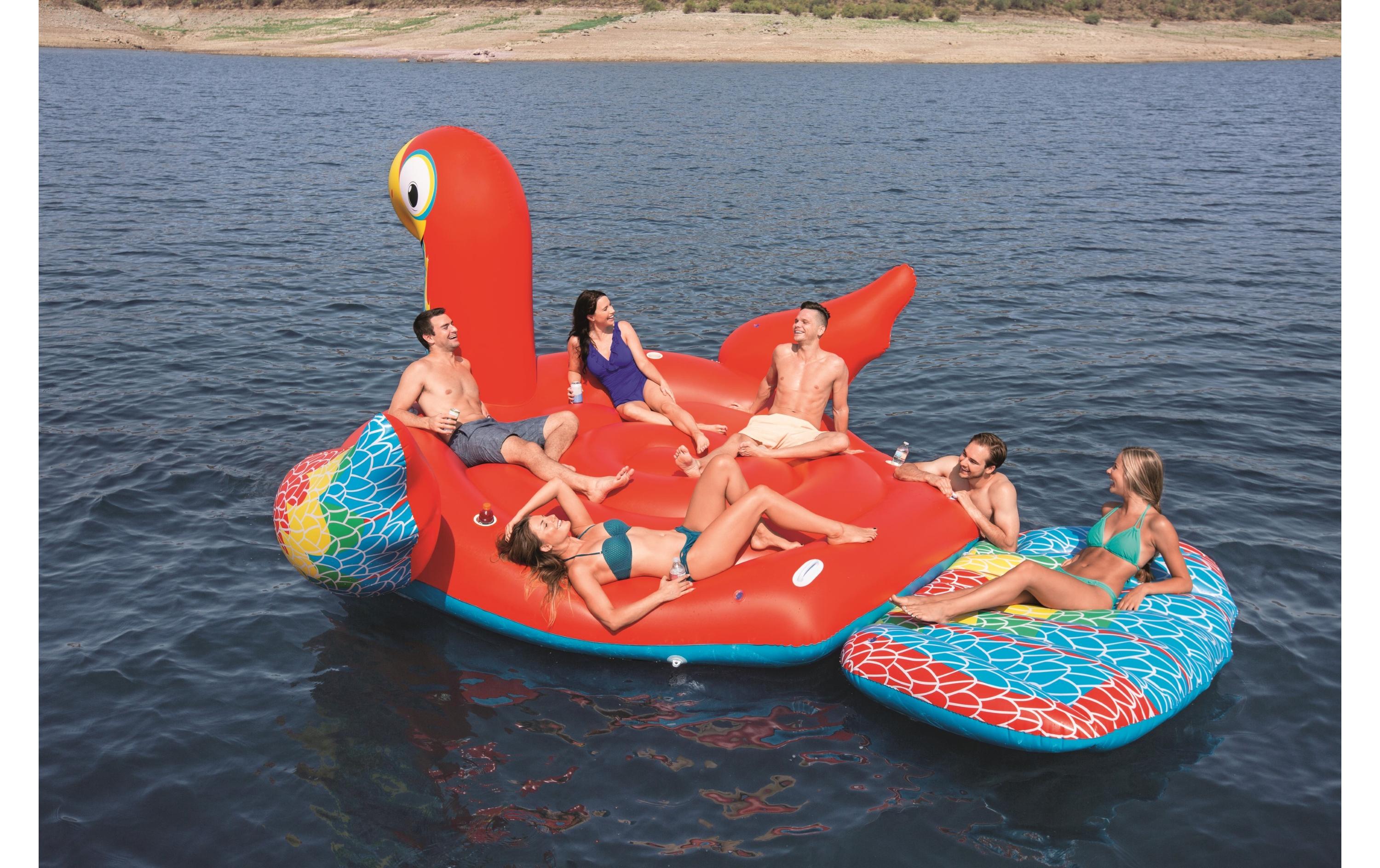 Schwimmtiere Giant Parrot 500 x 327 cm<br>Badeinsel für 6 Personen