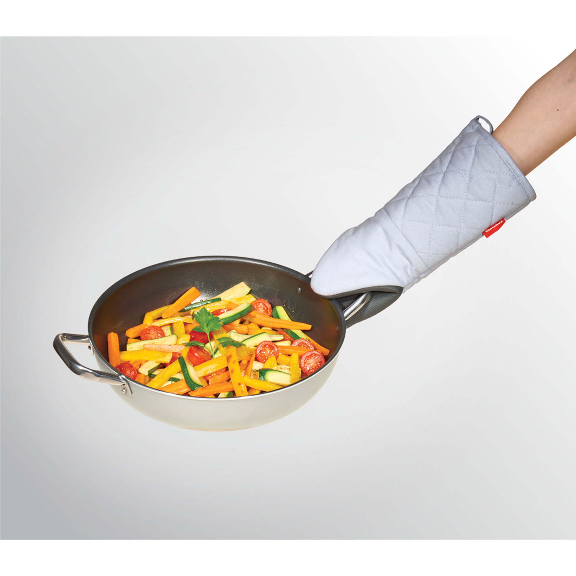 Grillhandschuh XL - grau-schwarz - antislip