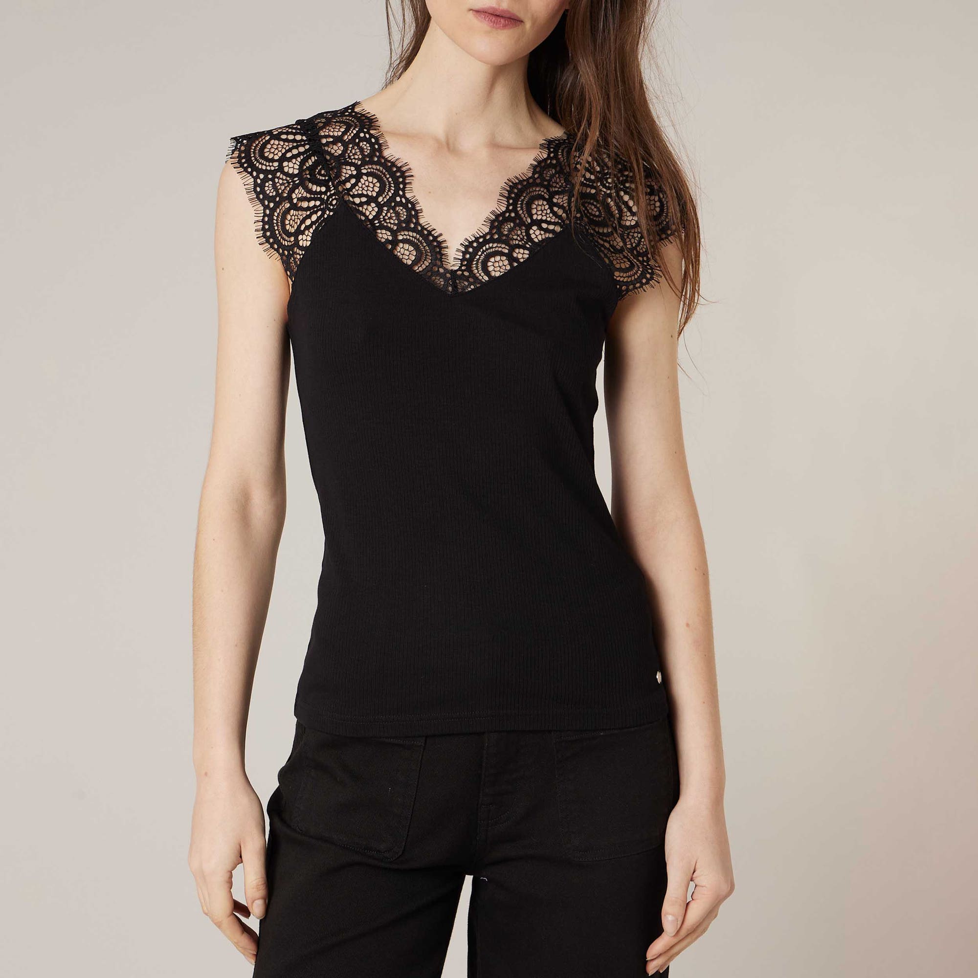 Top Femme noir