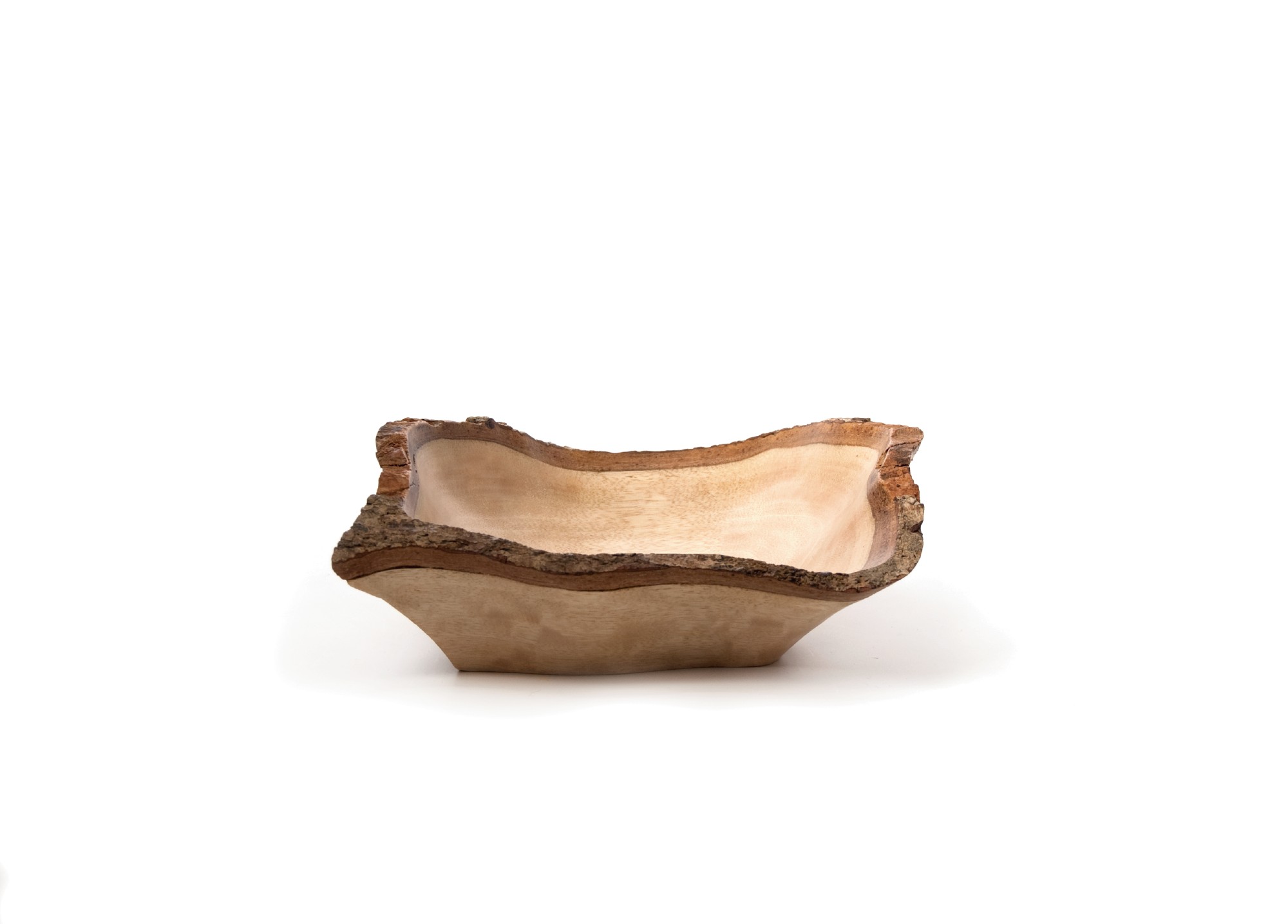 eckige Schale, natur, T 29 cm, B 31 cm von fischer's lagerhaus