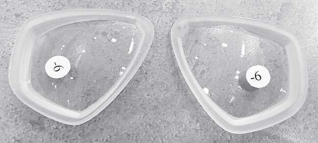 CRESSI SUB - VERRES CORRECTEURS NEGATIFS FOCUS