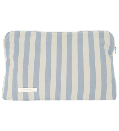 Studio Feder Kulturbeutel - Celia - Cotton - Pale Blue Stripe