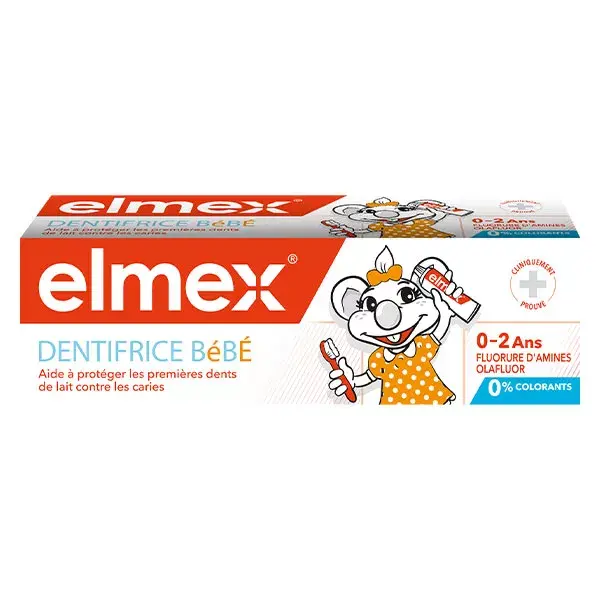 Pasta de dente infantil anticárie Elmex para bebês de 0 a 2 anos, 50ml