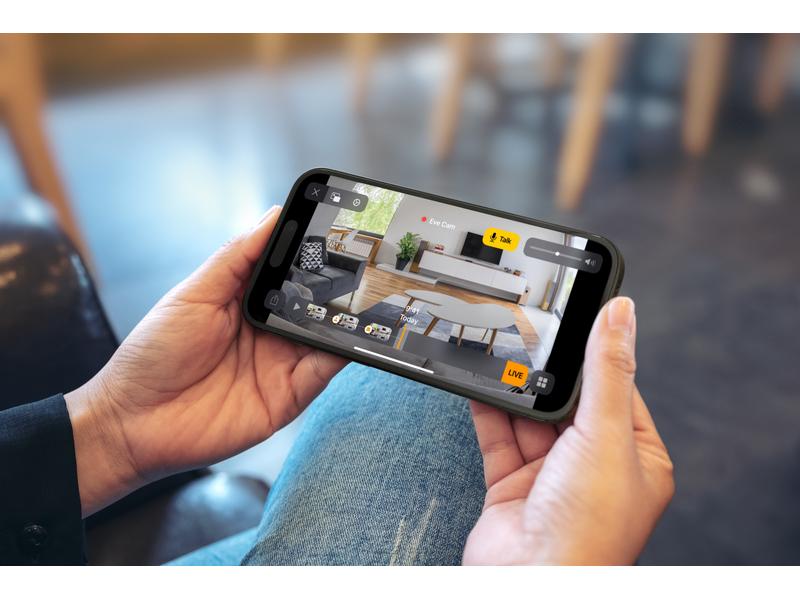 Eve Systems Netzwerkkamera Eve Cam 1080p / 24 fps, 150°, Na Smarte Innenkamera für iOS-Nutzer