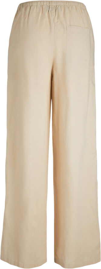 JJXX JXFLORA LINEN BLEND STRING PANT WVN Cement