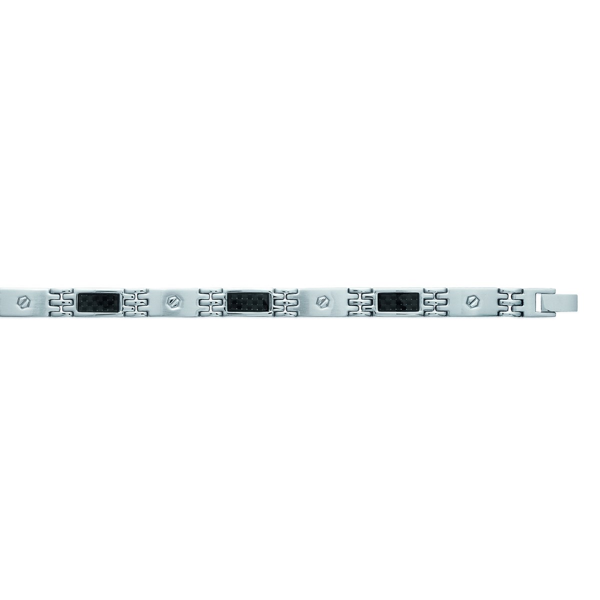 Bracelet homme Brillaxis acier et carbone