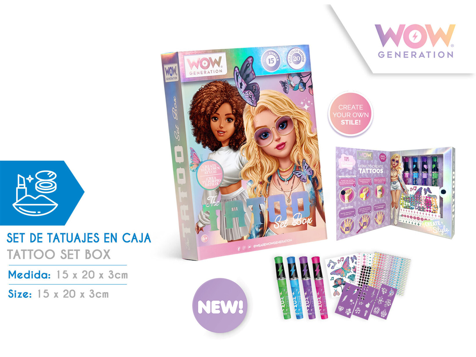 TATTOO WOW SET CAIXA
