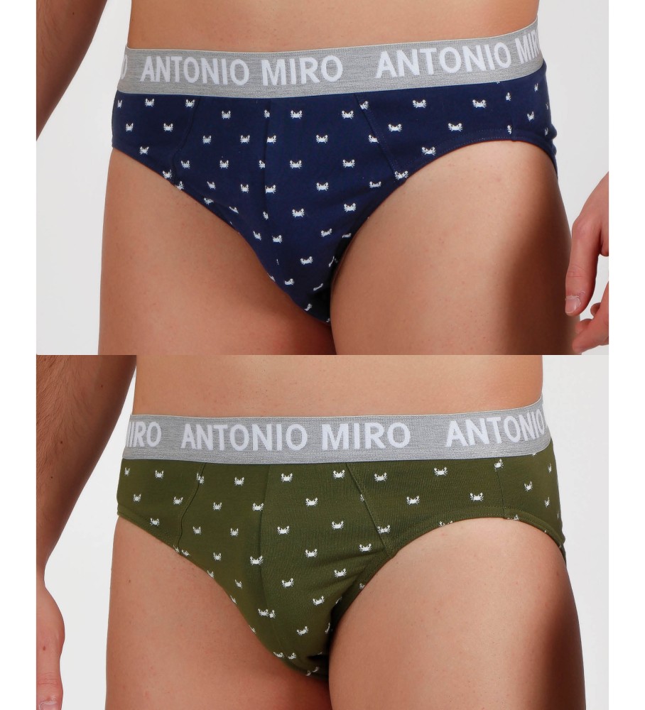 Antonio Miro Pacote com 2 Caranguejos Deslizantes Verde e Azul
