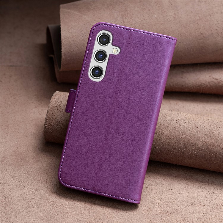 Samsung Galaxy A26 / A17 Leder Tasche Flip Cover mit Kartenfächer - Violett