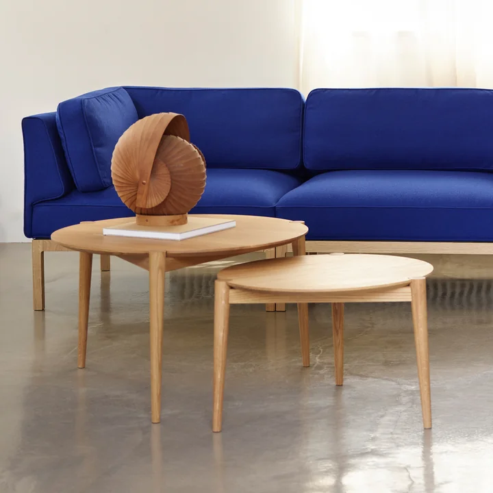 FDB Møbler - D102 Søs Couchtisch Ø 55 cm, Eiche geölt