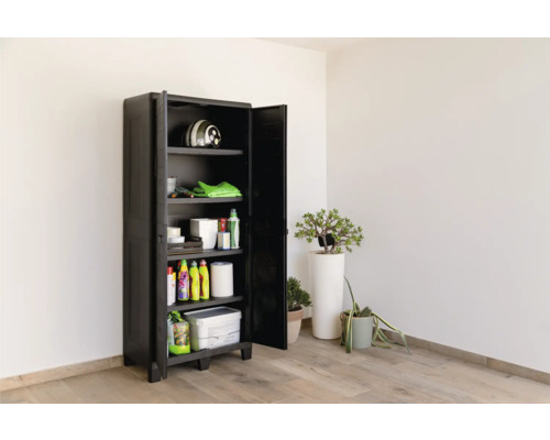 Tuinhuis, gereedschapsschuur Woody groot 78 x 46 x 182 cm antraciet