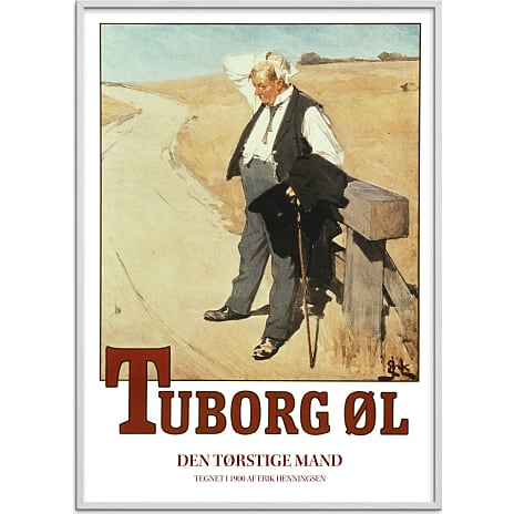 Tuborg manden - 50x70 cm