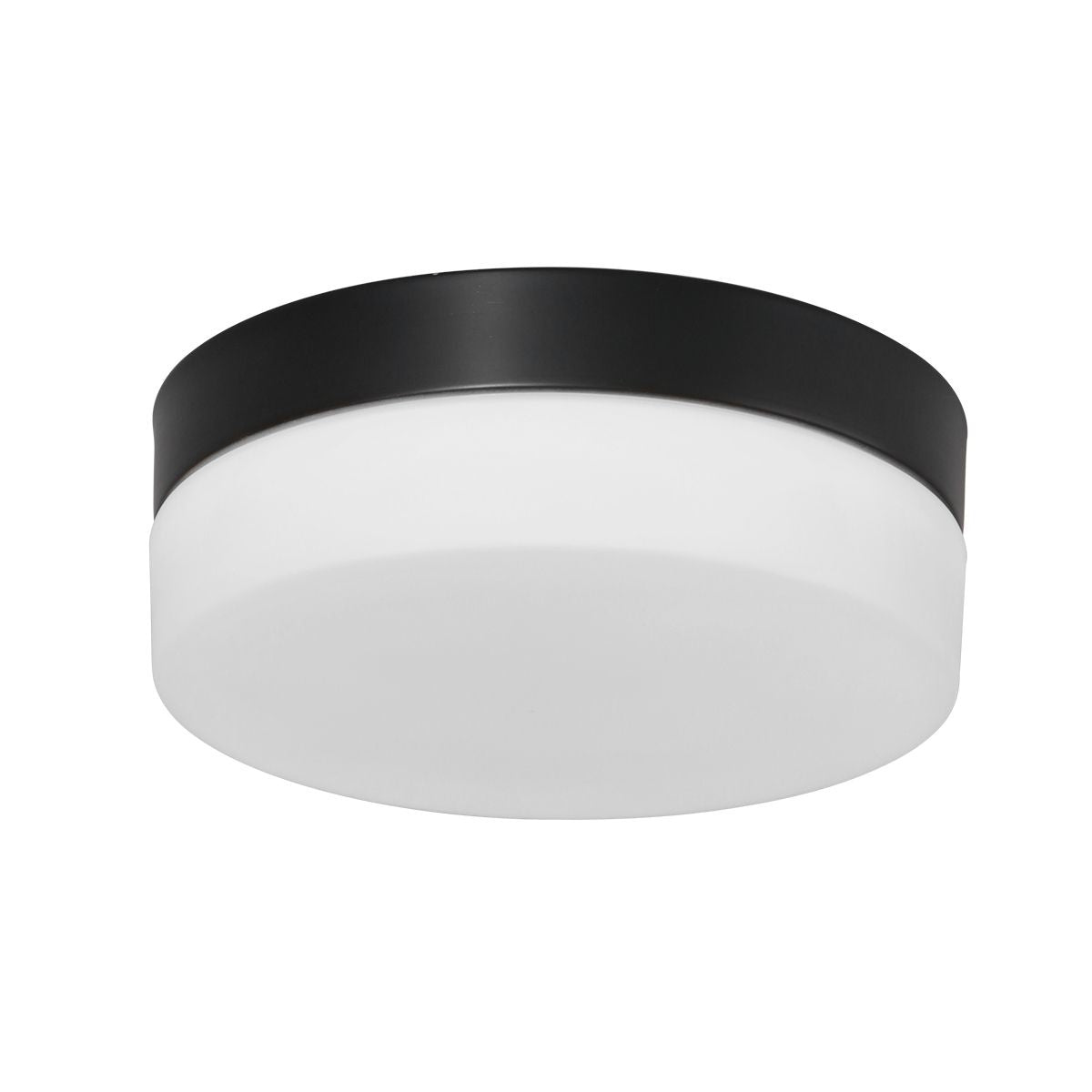 Steinhauer Plafondlamp Ikaro Ã 24 cm IP44 zwart