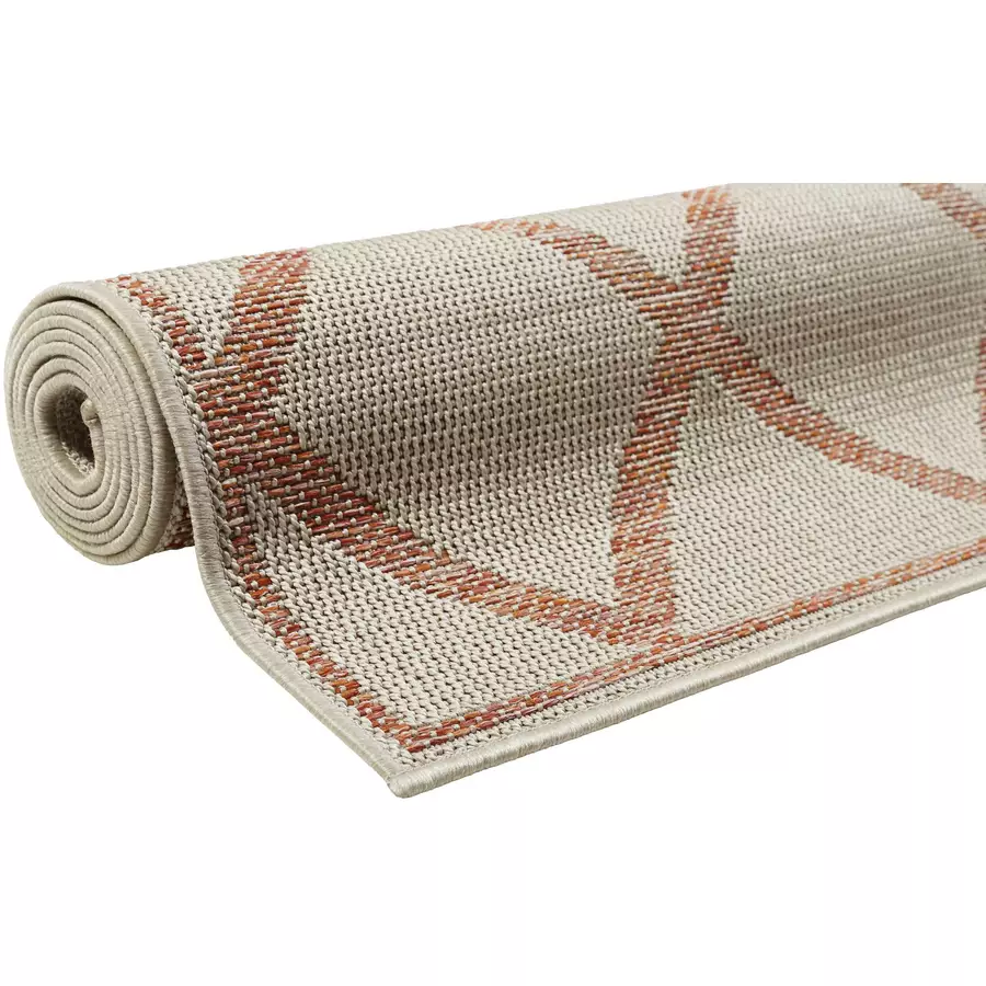 Esprit Outdoorteppich In & Outdoor Sparkle Outdoor (Rhomb) beige orange