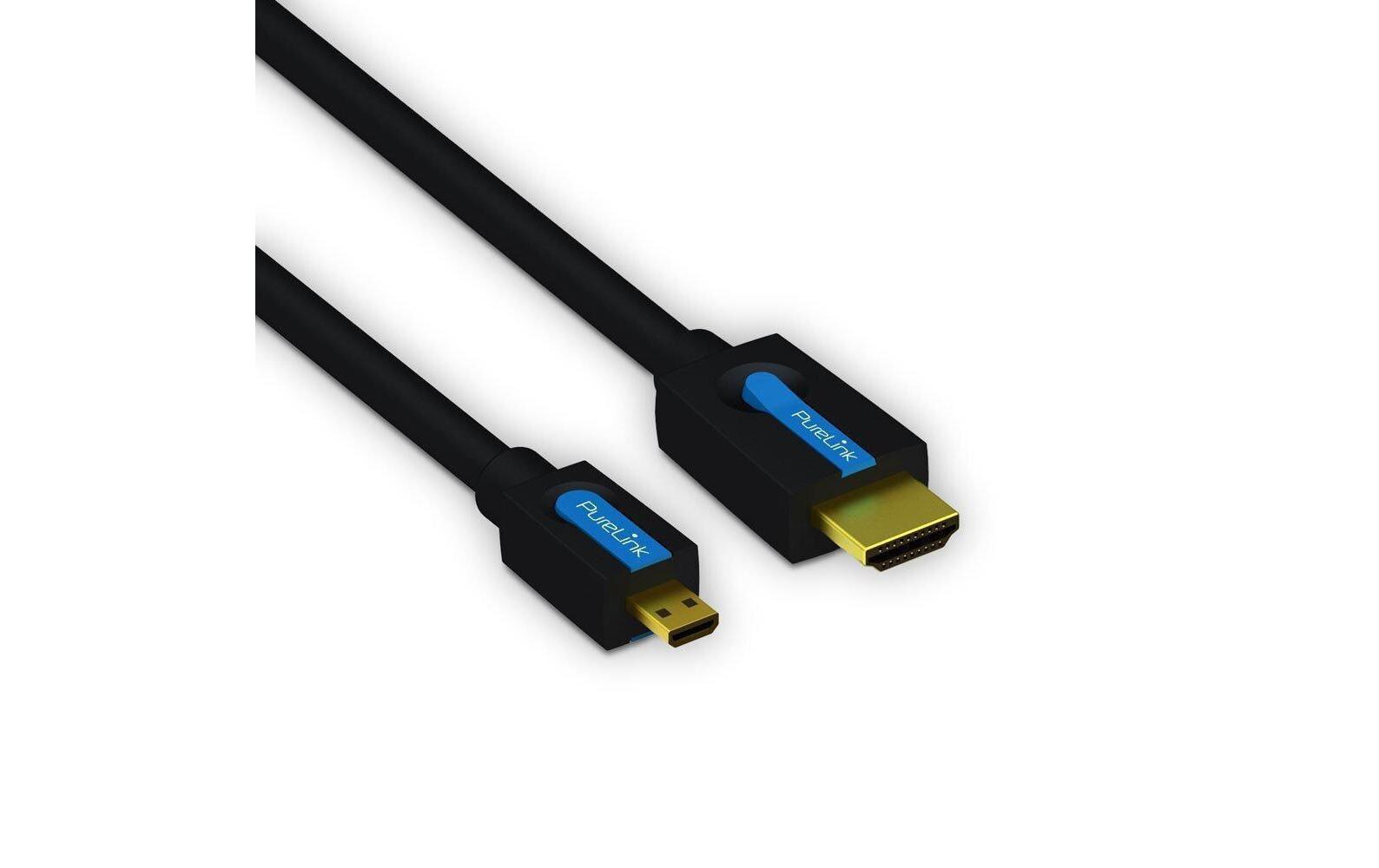 Kabel HDMI - Micro-HDMI (HDMI-D), 2 mHDMI A, 0.5 m