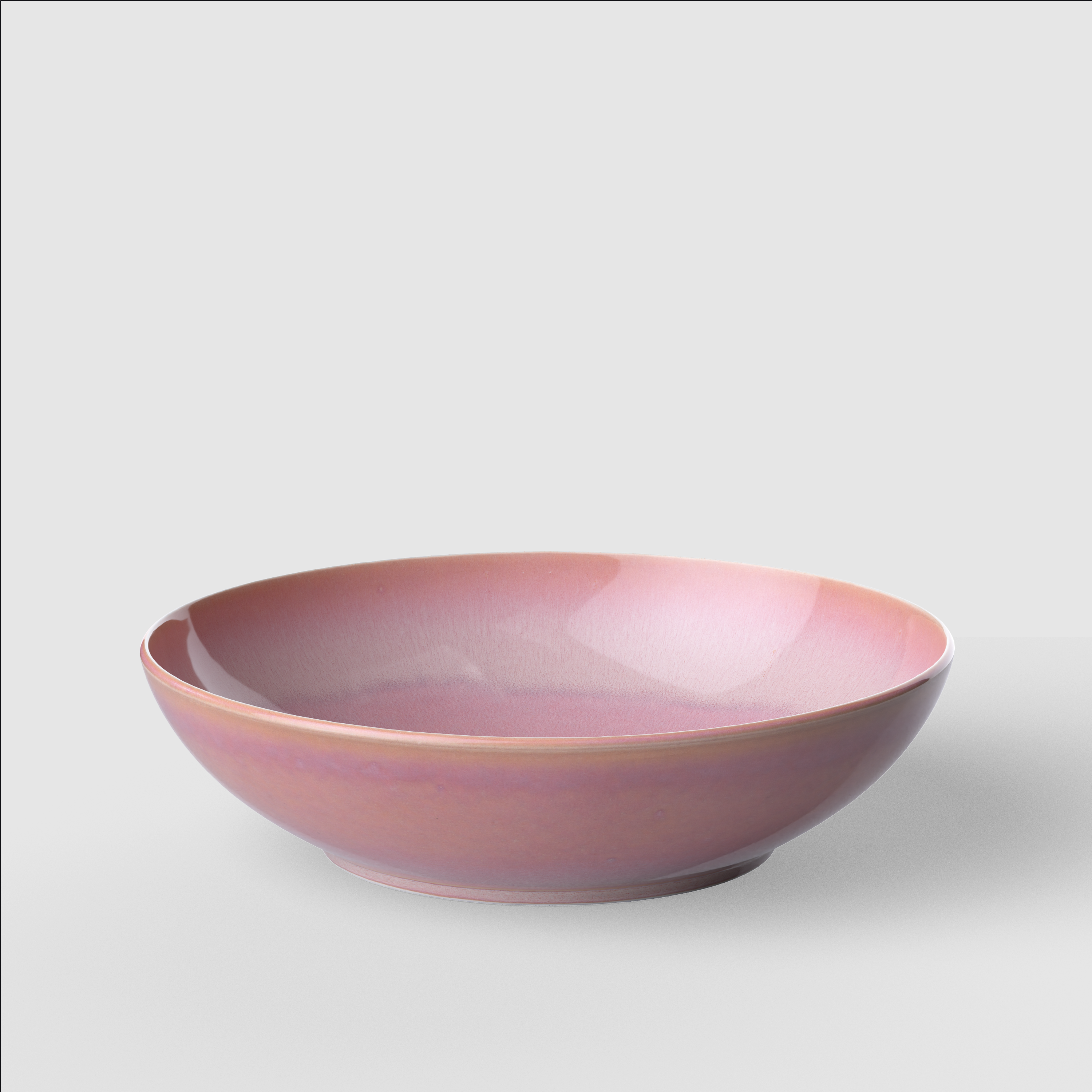 Perlemor Salad serving bowl Pink, 40.6 oz, Premium Porcelain