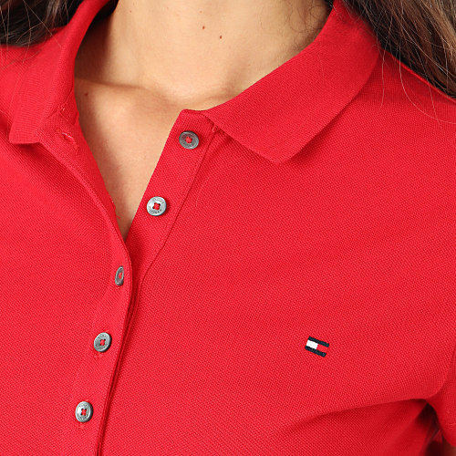 Polo Manches Courtes Slim Femme New Chiara 6661 Rouge