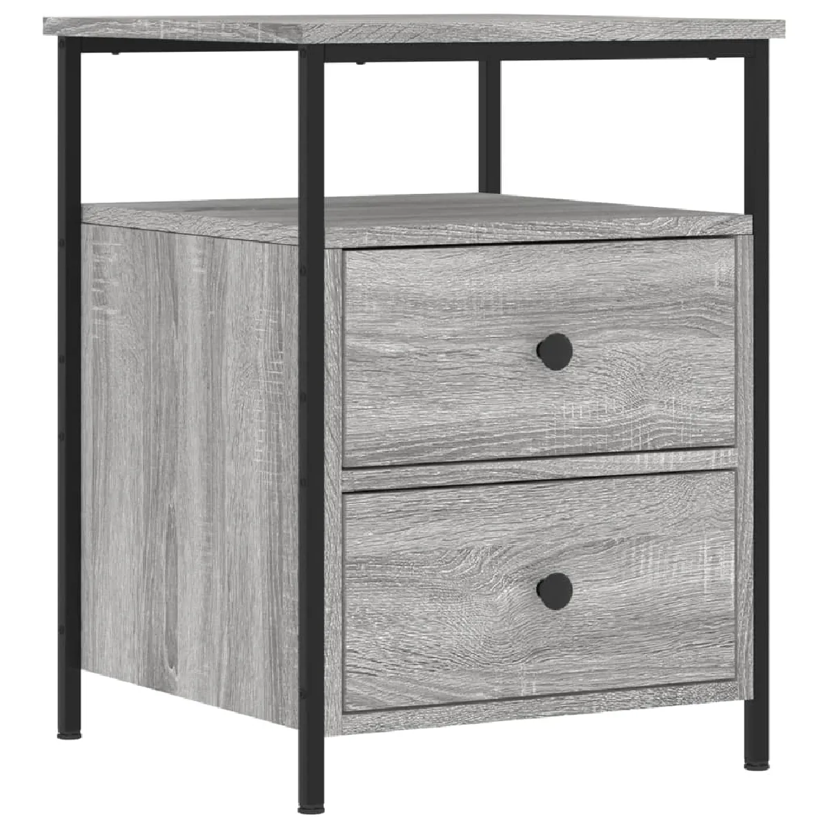 vidaXL Tables de Chevet - Sonoma Gris