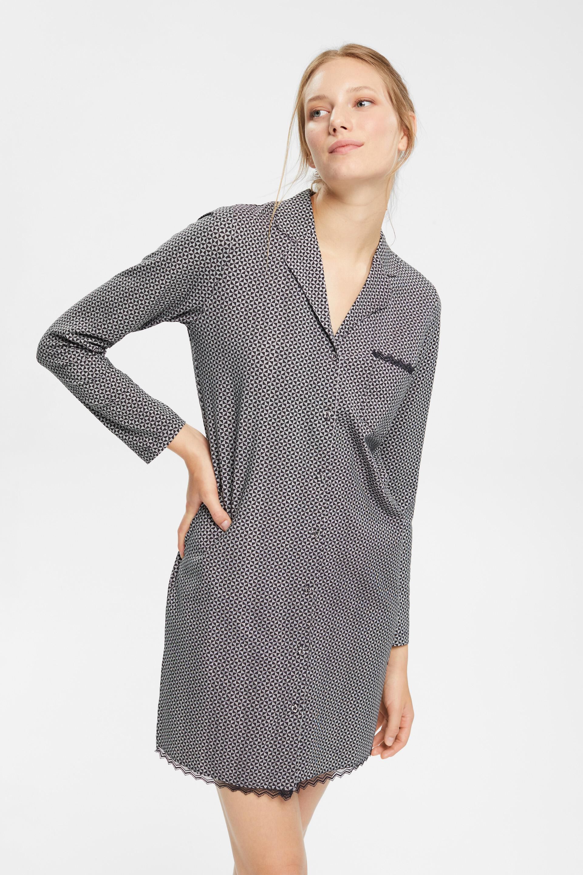 Chemise de nuit en jersey à imprimé