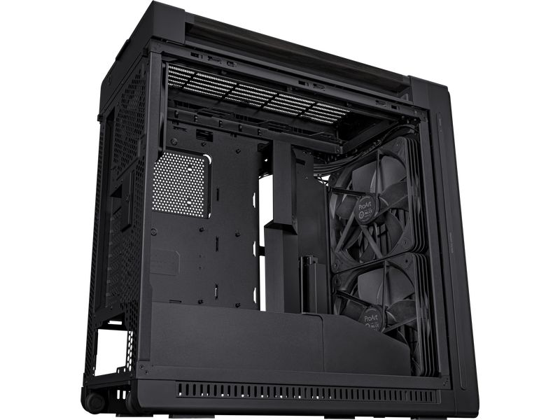 ASUS PC-Gehäuse ProArt PA602 Wood Edition Schwarz Eleganter Mid-Tower Gehäuse mit exzellentem Airflow