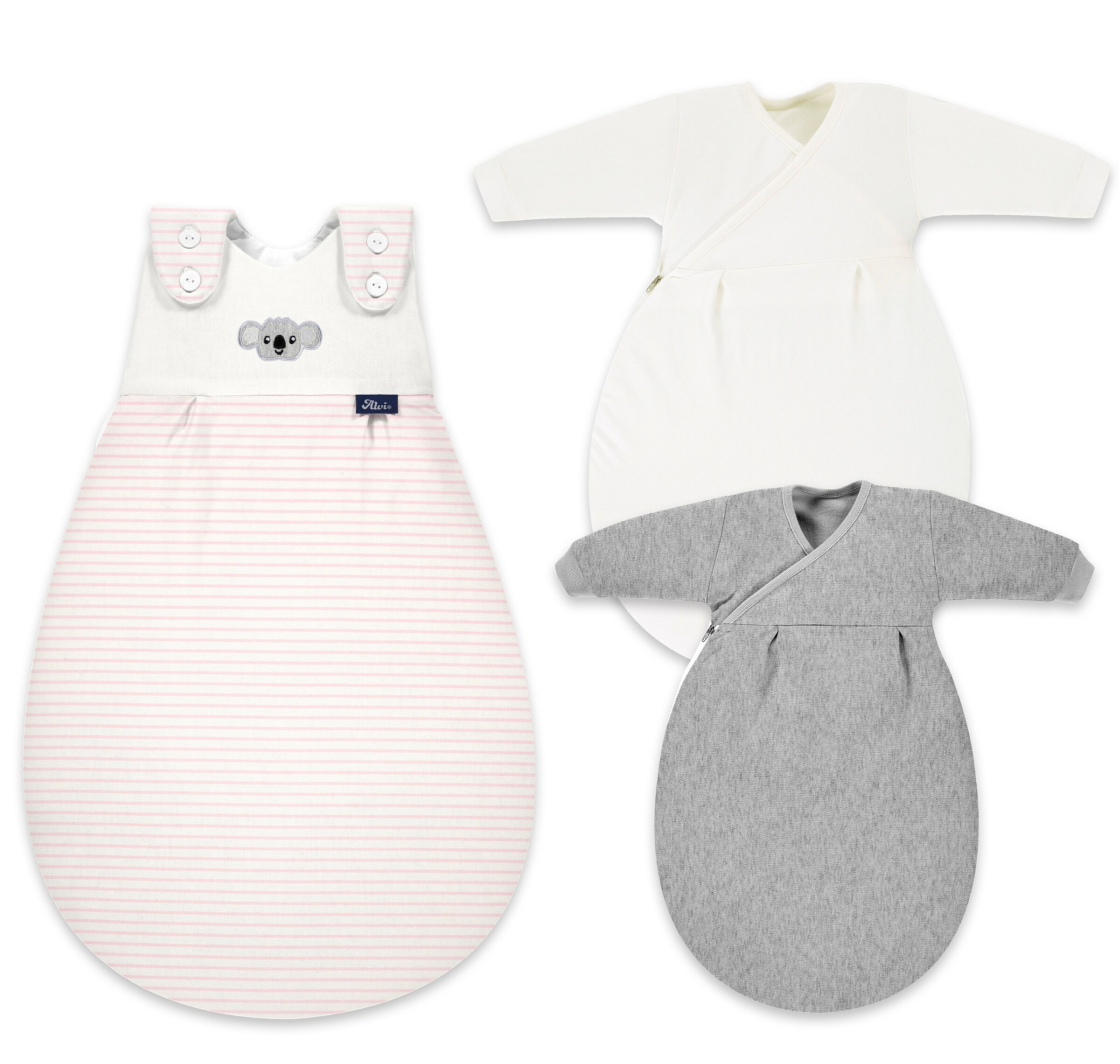 Alvi Baby-Mäxchen® 3tlg. (BIO Baumwolle) - Ringlets Koala rosé