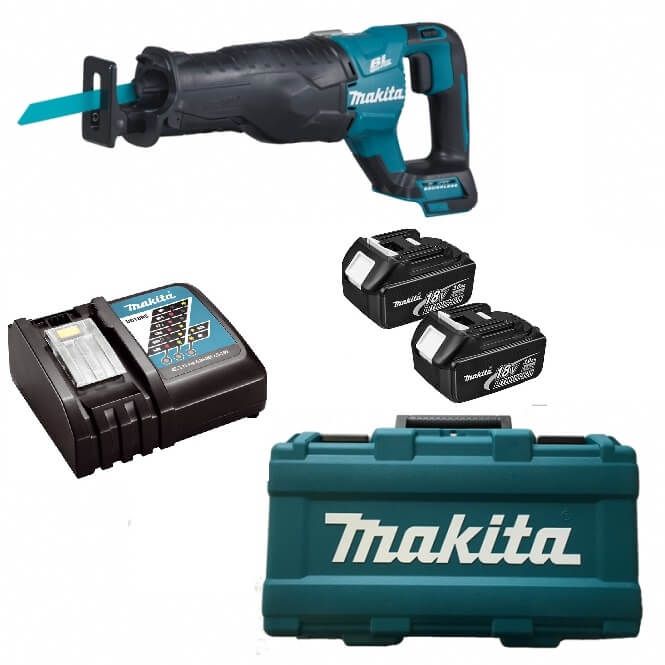 Makita DJR187RFE 18V Li-ion accu reciprozaag set (2x3.0Ah) in koffer - koolborstelloos