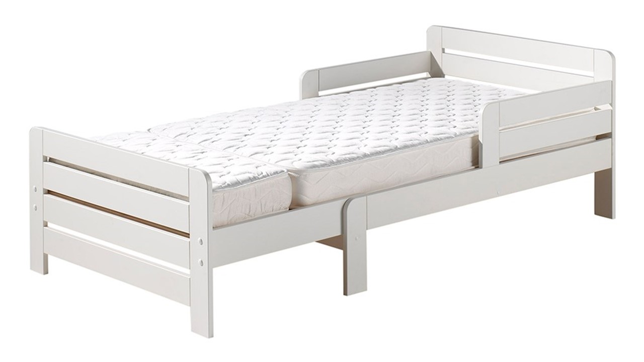 Meegroeibed Jumper met lade en matras 140+60cm wit