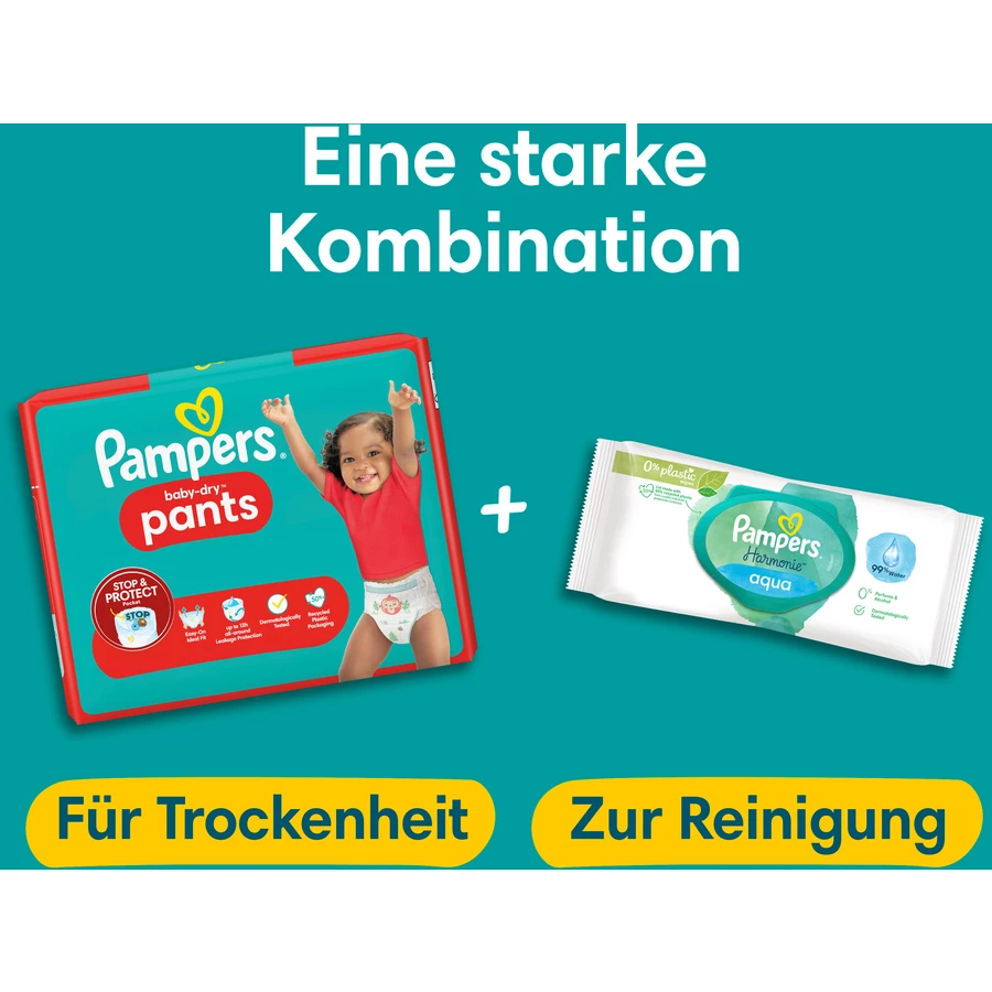 Pampers Baby-Dry Pants, Gr. 8  Extra Large, 19kg+, Monatsbox (1 x 117 Pants)