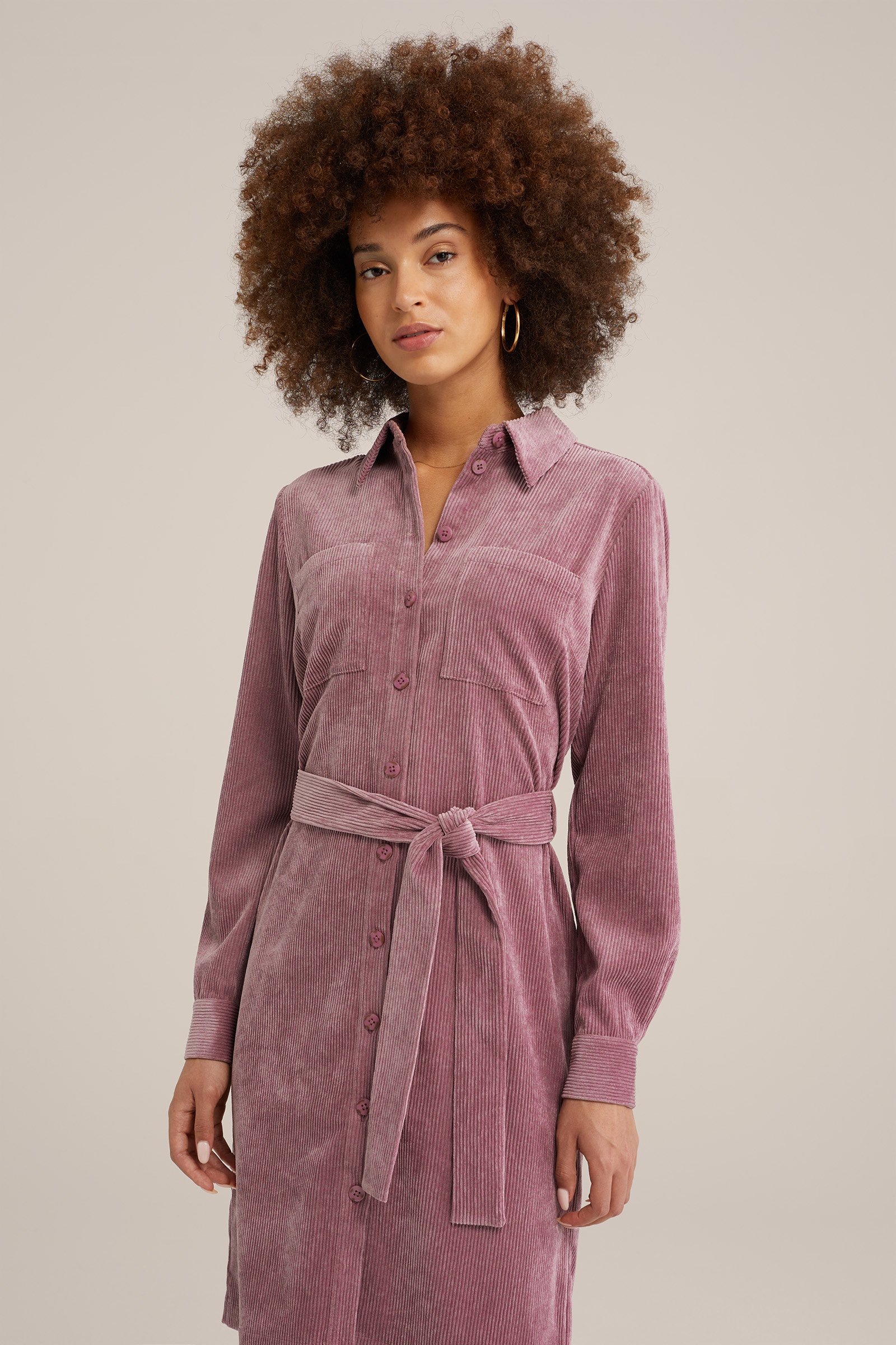 corduroy jurk WE Fashion Oudroze
